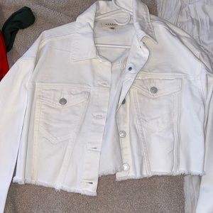Cropped jean jacket